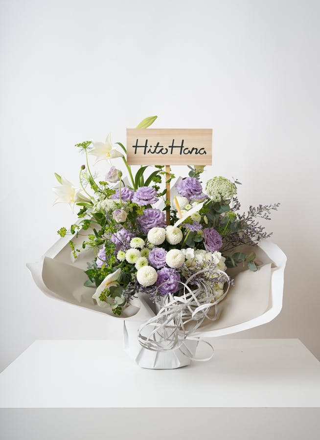 お供え花 アレンジメント パープル 22,000円 | アレンジメントなら