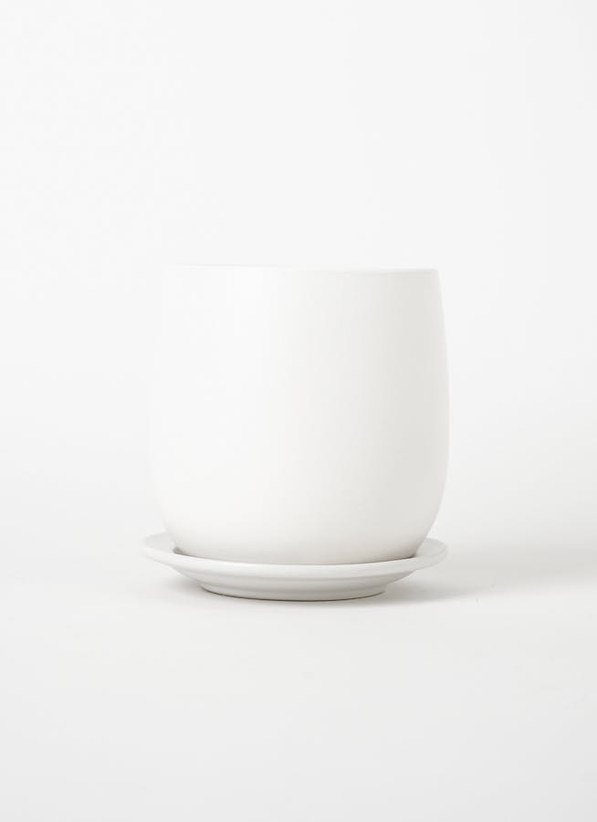 鉢カバー・植木鉢 オスト ボール マットホワイト 3号鉢用 #GREENPOT HO