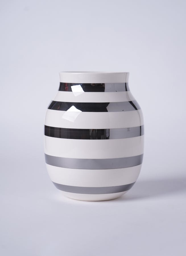 60％OFF】 KAHLER/ケーラーOmaggio/オマジオ Large Silver 花瓶 