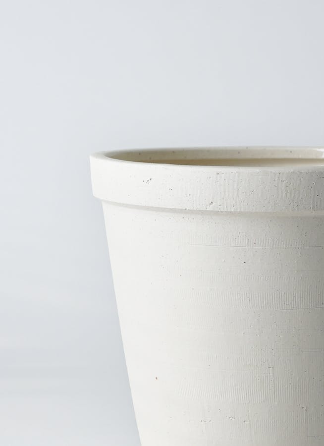 鉢カバー・植木鉢 ストーンウェア セラミック スタンダードポット 5号鉢用 White #stem C9374 |  鉢カバー・植木鉢ならHitoHana(ひとはな)