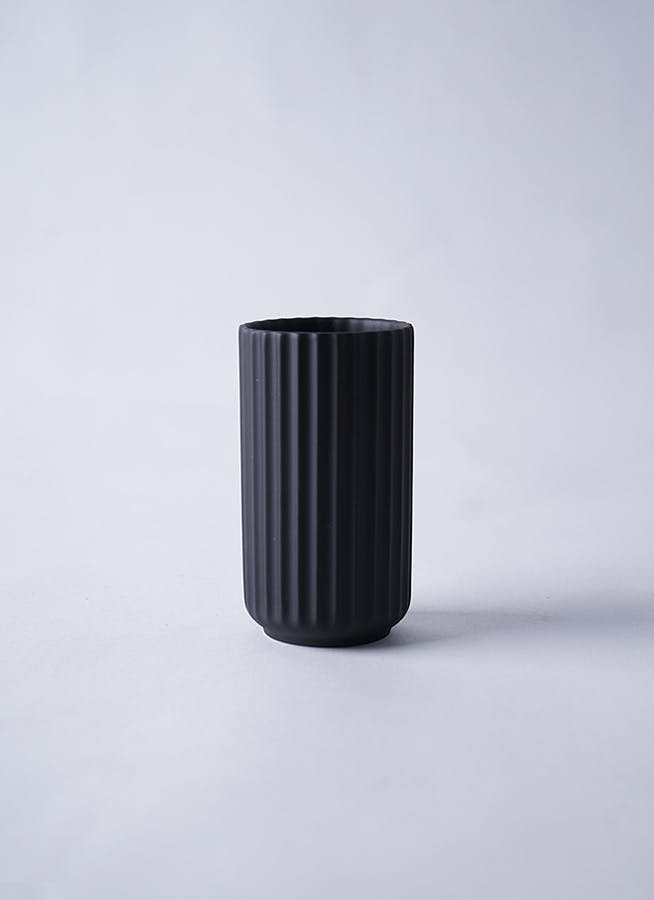 Lyngby Vase(リュンビューベース) H12cm ブラック #Lyngby Porcelæn 200800