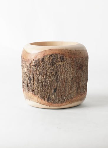 鉢カバー Mango Wood(マンゴーウッド) 4号鉢用 #stem W9712