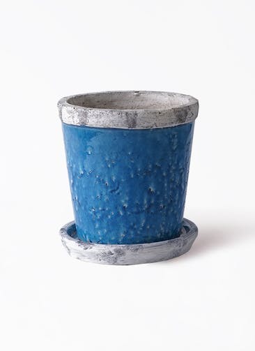 鉢カバー Antique Terra Cotta (アンティークテラコッタ) 5号鉢用 Blue #stem C2300
