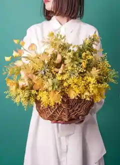 ミモザのアレンジメント | HitoHana（ひとはな）