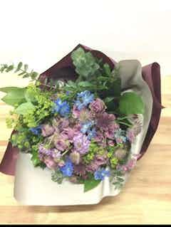 バラ 花束 パープル S (12本入) | 花束ならHitoHana(ひとはな)