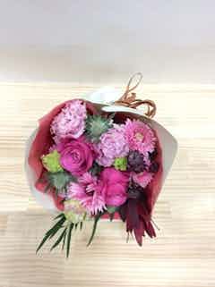 産地直送 ガーベラ1輪 花束 50本用／静岡 松下園芸からお届け