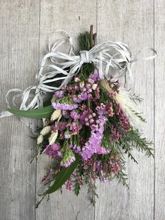 生花スワッグ スターチス ピンク S | スワッグならHitoHana(ひとはな)