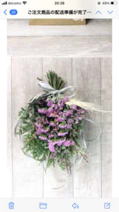 生花スワッグ スターチス ピンク S | スワッグならHitoHana(ひとはな)