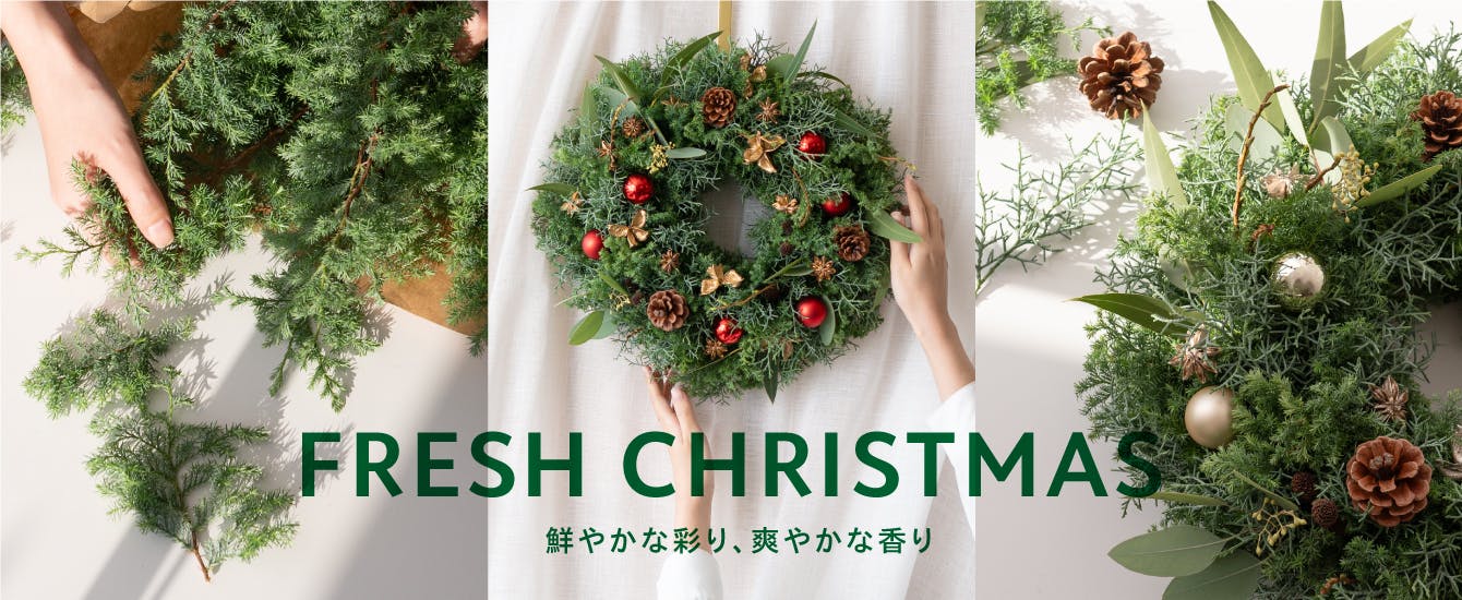 クリスマスリース（フラワーリース） | 通販専門店 HitoHana（ひとはな）