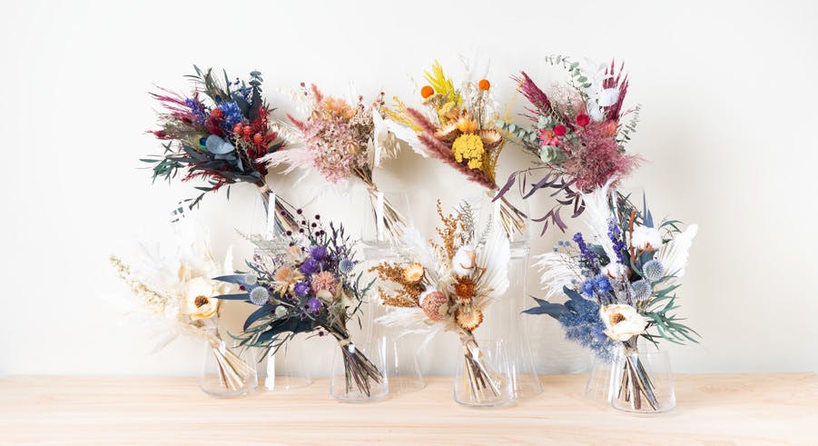 花通販「ひとはな」ドライフラワーは全8色から選べる豊富なカラーバリエーションナチュナル